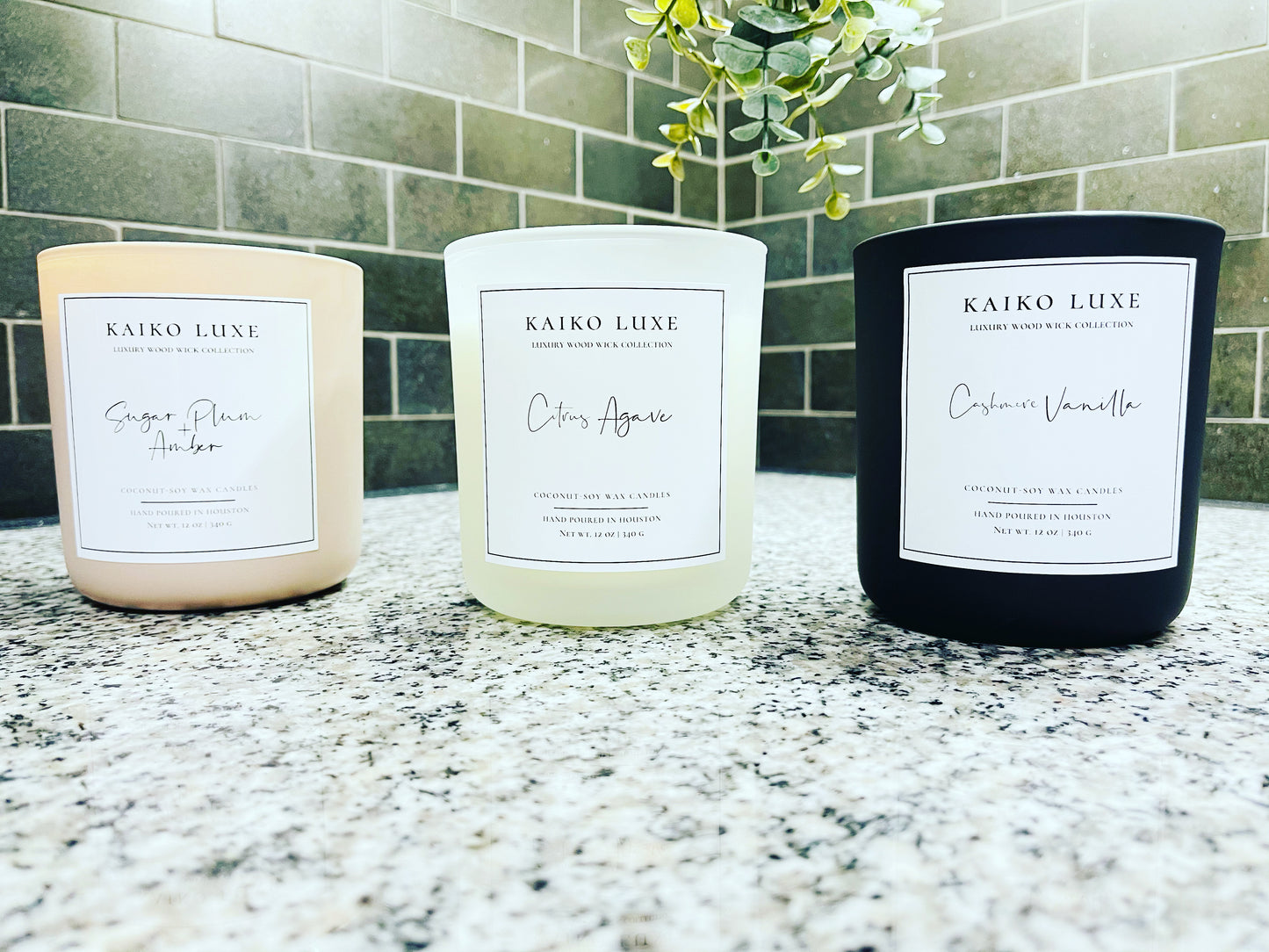 12 Oz Wood Wick Candles – Kaiko Luxe